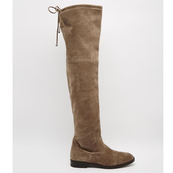 Aldo Taupe Suede Over-knee Boots - Picture 6 of 6